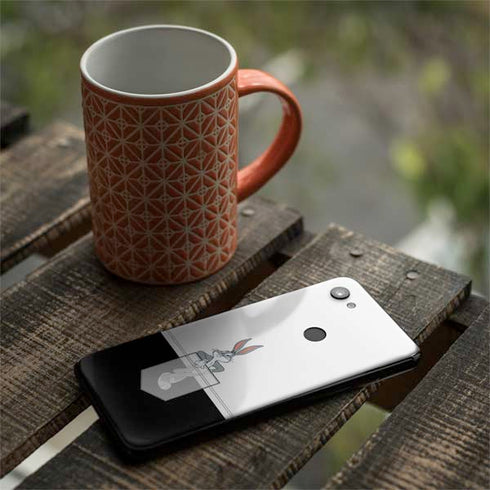 Looney Tunes Bugs Bunny Black White Google Pixel 3a XL Skin